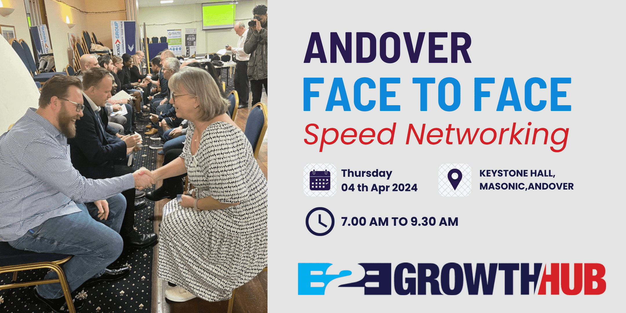 Andover Face 2 Face Morning Speed Networking - 04th April 2024 Andover Face 2 Face Morning Speed Networking - 04th April 2024