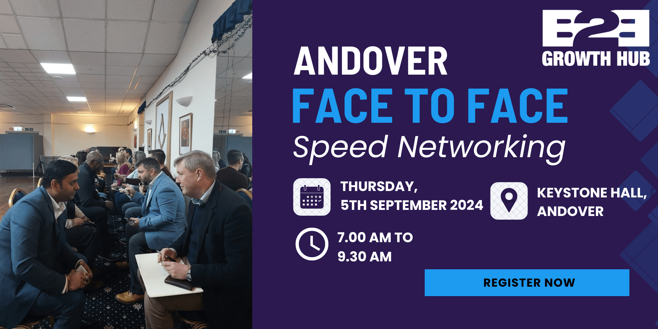 Andover Face 2 Face Morning Speed Networking - 05th September 2024 Andover Face 2 Face Morning Speed Networking - 05th September 2024