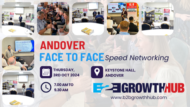 Andover Face 2 Face Morning Speed Networking - 3rd October 2024 Andover Face 2 Face Morning Speed Networking - 3rd October 2024
